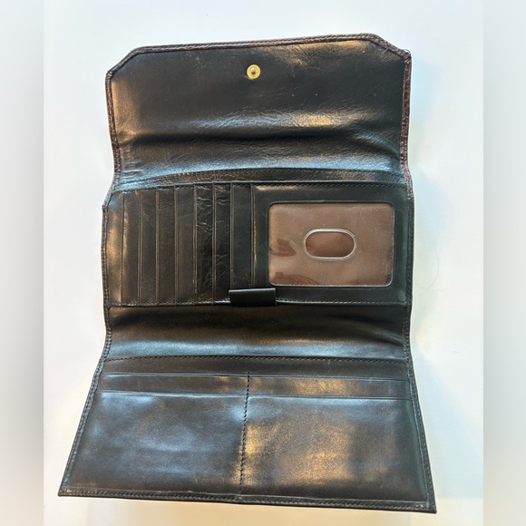 Brahmin Tuscan Tri-Texture Checkbook Wallet - Picture 6 of 11